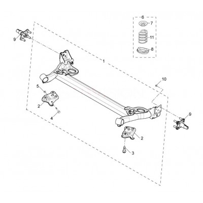 Задня балка MG 350/5