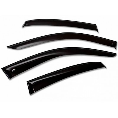 Дефлекторы окон (ветровики) Great Wall Haval M4 (черные) Дефлекторы окон (ветровики) Great Wall Haval M4 (черные)