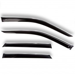 Дефлектори вікон (вітровики) Haval H2 хром